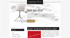 Desktop Screenshot of lucerne-music-edition.ch